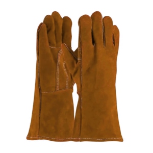 Gants de soudeur en cuir de vachette de première qualité, haute performance, équipement de sécurité industriel robuste, protection des mains et des bras contre le feu - Product Image 6