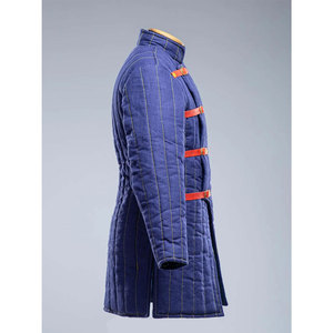 Manteau rembourré bleu, Gambeson, vêtements médiévaux pour hommes, tenues médiévales, veste historique, vente en gros sur mesure - Product Image 3