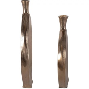 Hot Selling Silent Curve Handmade <b>Bronze</b> Tabletop <b>Vase</b> 18x14 Inch Rustic Decorative Flower Holder - Product Image 3