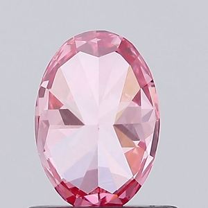 Diamant rose vif fantaisie certifié IGI, cultivé en laboratoire, taille ovale, diamant non monté pour la vente en gros de bijoux fins - Product Image 3