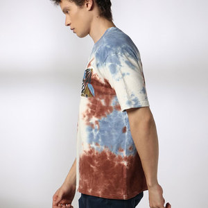 T-shirts surdimensionnés pour hommes en coton biologique 100% - Logo brodé personnalisé - Été - Doux - Écologique - 300g - Haute qualité - Respirant - Product Image 6