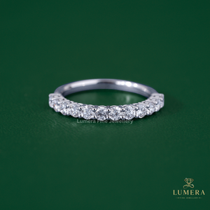 Lab Grown Round Brilliant Cut Sparkling Diamond Ring Solid Gold Plated Fine Jewelry For Anniversary Wedding Gift For Her - Product Image 2