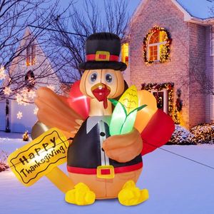 5ft 12W LED Garden Lights Dazzling Turkey with Corn 7pcs Decorative Light Ensemble - Product Image 6