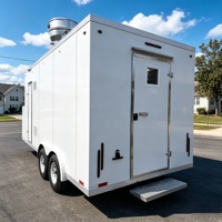 Camion de restauration commercial, remorque alimentaire avec cuisine complète entièrement équipée, remorque de concession mobile pour la restauration de rue