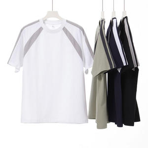 Latest Fashion <b>Drop</b> Shoulder Boxy Fit Crop Panel T-shirt Oversized Heavyweight 260 GSM Blank <b>Box</b> TShirt 100% Cotton TShirt Men - Product Image 1