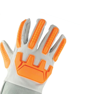 Guantes de Soldadura HOLY SIGNS INTERNATIONAL Resistentes al Calor de 10 Pulgadas con Muñequera Elástica y Características Antivibración - Product Image 2