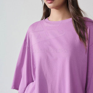 T-shirt ample pour femme en tissu respirant, nouvelle collection, coupe confortable, tenue décontractée quotidienne, texture douce - Product Image 4