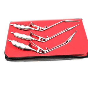 Premium Quality Hemorrhoid Legators <b>Set</b> with Leather <b>Case</b> for Rectal Surgery CE Certified Stainless Steel Instrument Kit - Product Image 1