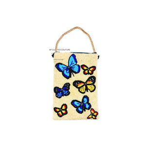 Sacs à bandoulière personnalisés faits main à thème marin avec perles, fermeture éclair, pour la plage - Qualité exceptionnelle - Product Image 2