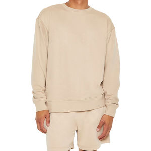 Conjunto de Verano de 2 Piezas para Hombre 2026, Sudadera de Manga Larga y Pantalones Cortos Casuales de Algodón con Logotipo Personalizado, Colección al por Mayor - Product Image 4