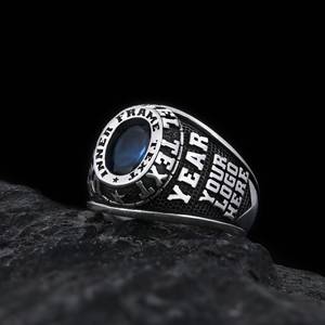 Bague personnalisée BOJ 021, gravée avec votre nom et vos logos personnalisés, faite à la main en argent 925 plaqué or, design unique, prix bas, vente promotionnelle - Product Image 5