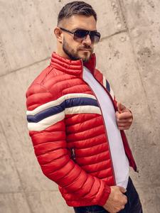 2023 à la mode respirant OEM en gros personnalisé hommes XL doudoune tissu léger couleur bloc conception décontracté à capuche hiver mode - Product Image 3