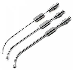 Juego de 9 Cánulas de Succión Sinusal Dentales de Acero Inoxidable de 2.54 mm, Kit de Instrumentos de Cirugía Oral de Precisión para Fluidos Quirúrgicos - Product Image 1