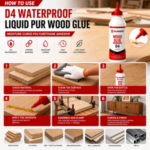 Similaire à la colle à bois Titebond III Ultimate D4 pour la menuiserie professionnelle, les meubles, le collage du bois intérieur et extérieur, adhésifs - Product Image 3