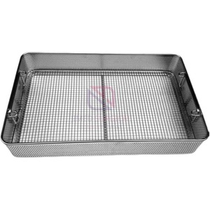 OEM Custom German Stainless Steel Medical <b>Mesh</b> <b>Basket</b> Surgical Instrument Tray Autoclave Sterilization Reusable Durable - Product Image 6