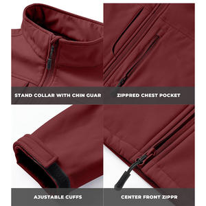 Nouvelle veste softshell coupe-vent unie pour homme, design unique, style streetwear, collection 2026 - Product Image 5