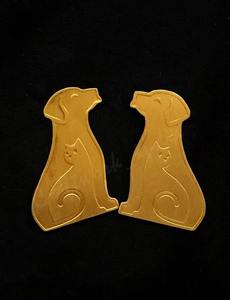 Boucles d'oreilles clous en laiton motif animal, tendance et mignonnes, bijoux de déclaration pour femme, pour tenues décontractées et formelles, disponibles à prix réduit - Product Image 3