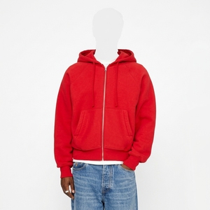 Sudadera con capucha de algodón grueso para hombre, con cremallera completa, estilo oversize, de felpa, para streetwear, con etiqueta privada - Product Image 6