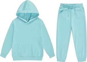 Conjunto Deportivo de Invierno para Niños, Sudadera con Capucha y Pantalones Jogger, Ropa Deportiva Unisex para Niños Pequeños, Forro Polar Cálido, Pana 100% Algodón, Personalizado - Product Image 2