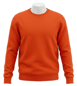 เสื้อฮู้ดผู้ชายสีส้ม ผ้าฟลีซ 100% คอตตอน ทรงปกติ สำหรับฤดูหนาว คุณภาพสูง แห้งเร็ว ระบายอากาศได้ดี รับสั่งทำ - Product Image 1