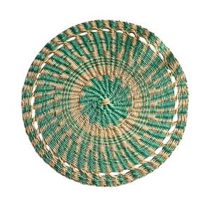 Zen Style Seagrass <b>Table</b> <b>Mats</b> <b>Round</b> Woven Straw Placemats Natural Wicker Chargers for Peaceful Dining Space - Product Image 1