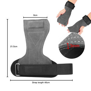 Gants de musculation personnalisés avec logo, 3 trous, poignées en carbone pour la musculation - Product Image 4