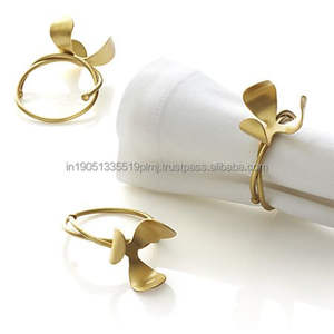 Ronds de serviette élégants en aluminium, écologiques, polis, pour mariages et réceptions - Product Image 5