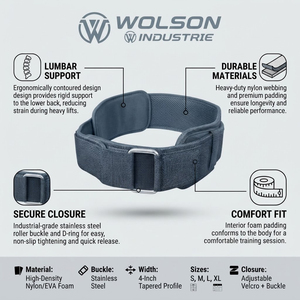 Durable Weightlifting EVA <b>Belt</b> Hook Loop Closure Ergonomic Design for Fitness <b>Exercise</b> Strength Training Gym Performance Home - Product Image 3