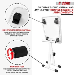 2-Inch Padded Keyboard Bench <b>Height</b> <b>Adjustable</b> 19\" Guitar Seat Portable Cushioned Piano <b>Stool</b> Musical Instrument Accessory - Product Image 4