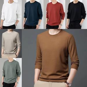 Nueva Camiseta de Verano y Otoño para Hombre, Cuello en V, Manga Corta, 100% Algodón, Tejido Waffle, Estilo Hip Hop, Transpirable y de Secado Rápido - Product Image 3