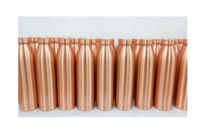 Customized Antique Textured Copper <b>Water</b> <b>Bottle</b> Healthy Lifestyle Fancy Look Plastic Drinkware Tableware - Product Image 6