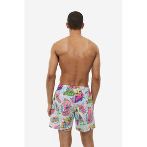 Nouveau short de bain décontracté pour homme, 100 % coton, séchage rapide, taille élastique, logo personnalisé, haute qualité - Product Image 4