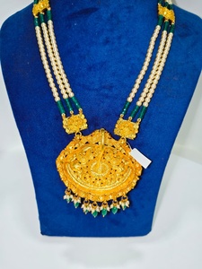 Elegant Silver Moti Chain Necklace Teal Square Crystals Pearl <b>Beads</b> Minimalist Fashion Jewelry for Women Wedding Party Occasions - Product Image 2