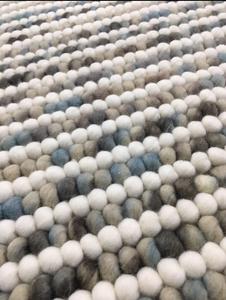 Alfombra de Fieltro de Lana Gruesa Premium de Compra Directa, Rayas de Alta Textura, Hecha a Mano, Suave y Gruesa, para Sala de Estar, Venta al por Mayor de Fábrica - Product Image 2