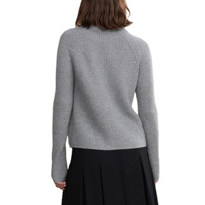 Pull-over décontracté oversize à col rond pour femme, en maille 100 % acrylique anti-boulochage, haute qualité, pour l'hiver - Product Image 3