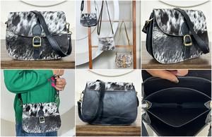 Women's Designer Cowhide Leather Western Style New Arrival Sling <b>Bag</b> Handbag Hair On Hide Fur Bohemian Multi Uses <b>Mini</b> Handbag - Product Image 3