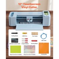 Machine de découpe de vinyle à écran tactile de 12 pouces avec plus de 5000 ressources de conception intégrées, compatible avec Mac et Windows pour les travaux manuels en papier
