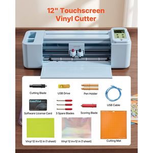 Máquina de Corte de Vinilo con Pantalla Táctil de 12 Pulgadas, Más de 5000 Recursos de Diseño Integrados, Compatible con Mac y Windows para Manualidades en Papel - Product Image 5