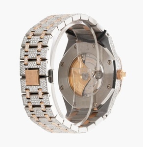 Hip Hop Iced Out Moissanite Watch Unisex VVS1 Diamond <b>Automatic</b> Movement Stainless Steel Sapphire Crystal Luxury <b>Wristwatch</b> - Product Image 3