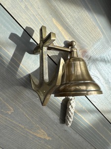 Designer <b>Brass</b> <b>Bell</b> Pure Finish Well <b>Bell</b> Premium <b>Brass</b> <b>Bell</b> Ideal For Nautical Homes Temple Garden Outdoor And Gift Decoration - Product Image 6
