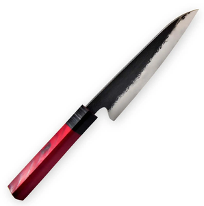 Couteau de chef en acier au carbone de qualité supérieure, lame tranchante comme un rasoir, manche en bois rouge, couteau de cuisine - Product Image 4