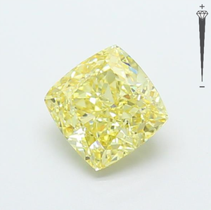 Diamante Cultivado en Laboratorio con Certificación IGI, Corte Cuadrado Cojín de 2.53 CT, Color Amarillo Claro Fantasía, Claridad VS1, CVD LG 795642633 ROYAL GEMS - Product Image 4