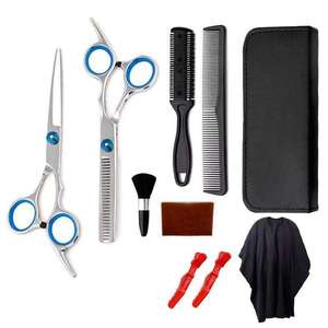 Ciseaux professionnels de salon en acier inoxydable et céramique pour droitiers, ciseaux de coiffure pour la coupe et l'éclaircissement des cheveux - Product Image 3
