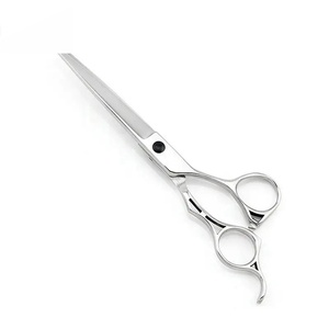 Ciseaux à cheveux professionnels en acier inoxydable à pointe acérée pour droitiers, manche long, pour usage en salon - Product Image 1