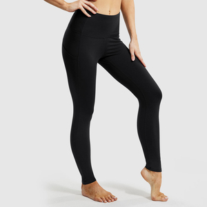 Leggings taille mi-haute pour femme, pantalon de sport yoga, moulant, sans couture, effet push-up, fitness, gym, Spandex/Polyester, séchage rapide, respirant - Product Image 3