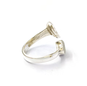 Natural Moonstone <b>Adjustable</b> Leaf <b>Ring</b> Handmade 925 <b>Sterling</b> <b>Silver</b> Gemstone Jewelry for Women - Product Image 3