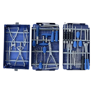 Ensemble d'instruments de chirurgie de la colonne vertébrale, classe I, stérilisation manuelle à haute température, boîte en aluminium, instruments chirurgicaux pour ponts osseux - Product Image 3