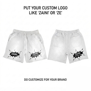 Premium 320 GSM Heavyweight Woven Solid Breathable Anti-Wrinkle <b>Sequined</b> Board <b>Shorts</b> Casual - Product Image 1