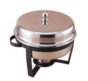 Casserole élégante la plus vendue marmite en métal polie chauffe-plats buffet marmite pour les maisons fêtes hôtels utilisation de villas de mariage - Product Image 3