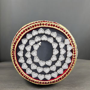 สร้อยคอเทนนิสเพชรโมอิสซาไนต์เงินแท้ 925 ขนาด 6 มม. ดีไซน์รูปหัวใจแบบใหม่ สายโซ่เส้นเล็กสำหรับผู้หญิง สีทองคำขาว - Product Image 5